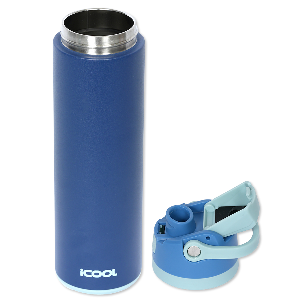 iCOOL 24 oz Double Wall Recycled SS Water Bottle